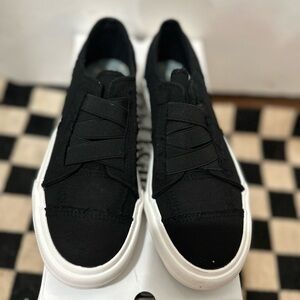 Gypsy Jazz Black and White Sneakers Classic Canvas Design